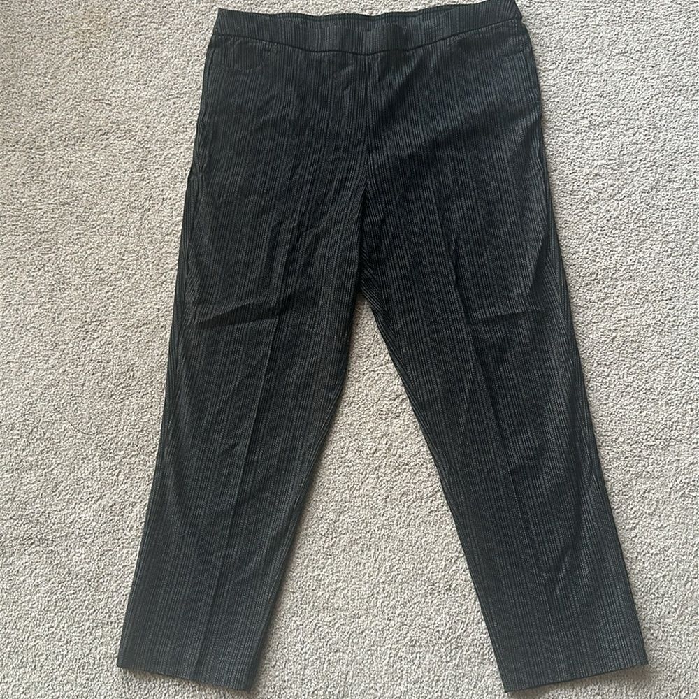 Alfred Dunner Pull On Striped Pants with Pockets!